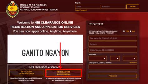 NBI Clearance renewal is now online .